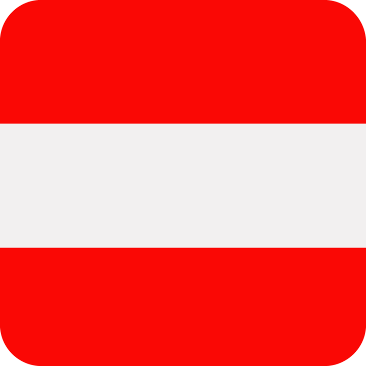 Österreich Flagge, repräsentiert Zeitarbeit bei Hofmann Personal in Österreich.