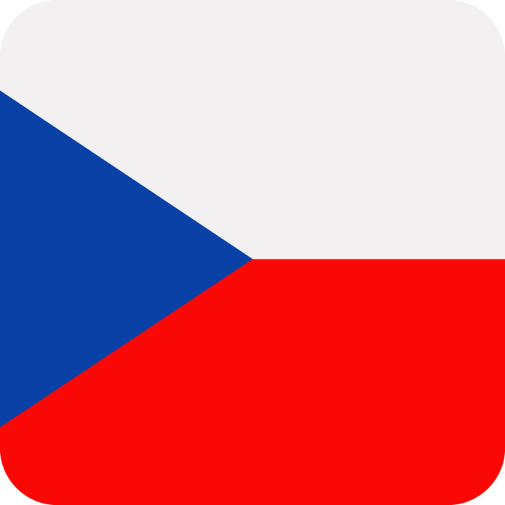 Tschechien Flagge, repräsentiert Zeitarbeit bei Hofmann Personal in Tschechien.