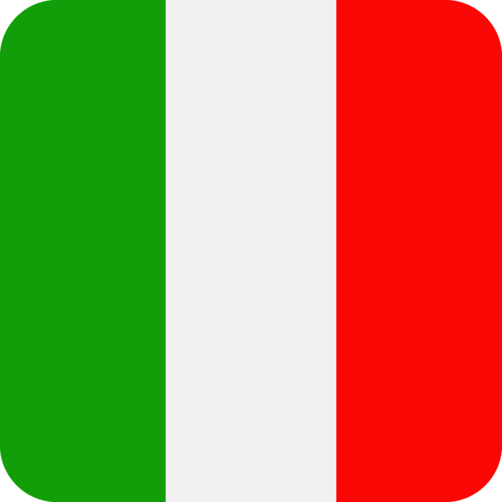 Italien Flagge, repräsentiert Zeitarbeit bei Hofmann Personal in Italien.